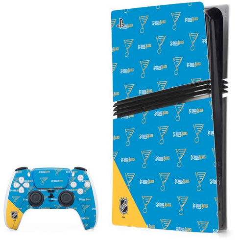 NHL St. Louis Blues Pattern PS5 Pro Bundle Skin